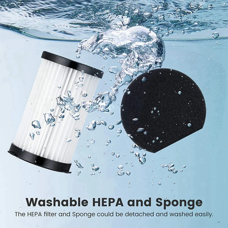 Ersatz-Hepa-Filter und Schwamm-Kit für Moosoo D600 / D601 / Iwoly für V600-Staubsauger-Ersatzteilzubehör