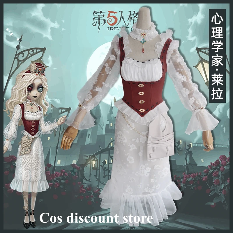 

Game Identity V Leyla Cosplay Costume Psychologist Aida Mesmer Cos Dress Carnival Comic-con Party Clothes Full Set In Stock