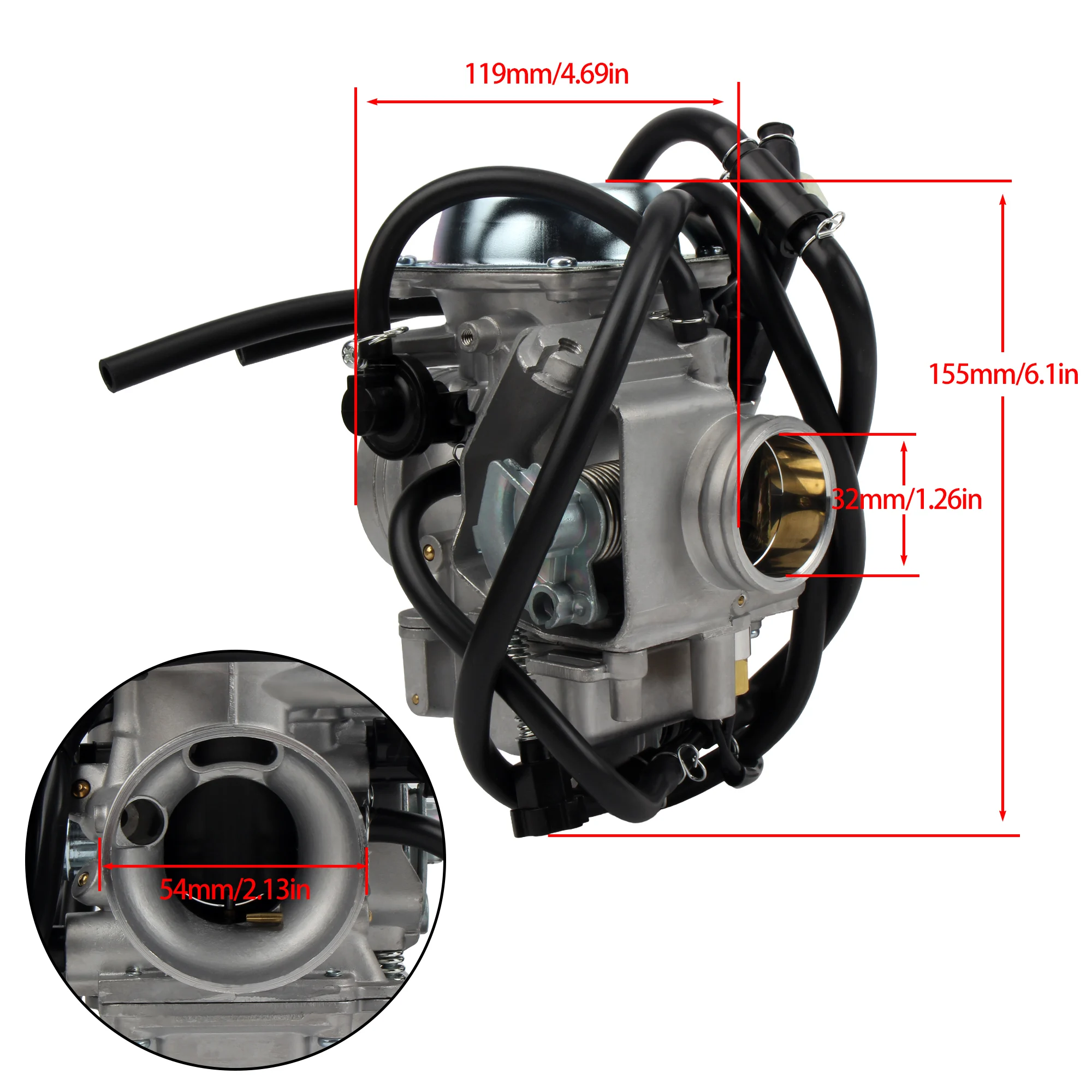 مكربن دراجة نارية عالي الجودة لهوندا رانشر TRX 350 2000-2006 ATV Carb 16100-HN5-M41 موتوكروس حفرة الدراجة الترابية #6