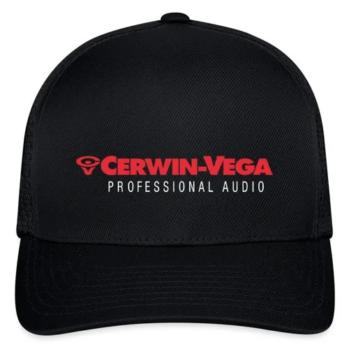 Cerwin Vega Professional Audio Black Hat Gorra de béisbol Tamaño ajustable S/M L/XL