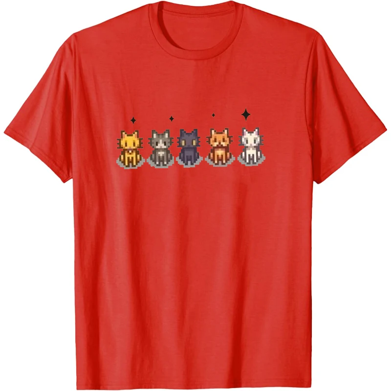 Stardew Valley T-shirt de noël Stardew Valley chemise drôle femme T-Shirt dessin animé graphique t-shirts hommes t-shirts Promo vêtements