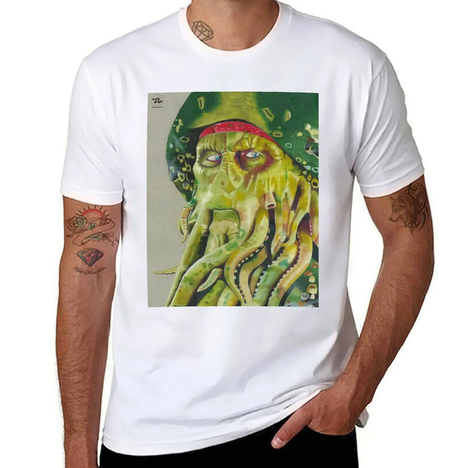 

Davy Jones T-Shirt Clothing summer tops anime shirts men