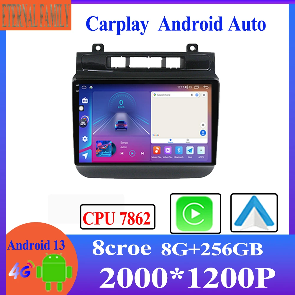 

Android 13 For Volkswagen Touareg FL NF 2010 - 2018 Car Radio Multimedia Video Player Navigation GPS Carplay No 2Din 2 Din DVD