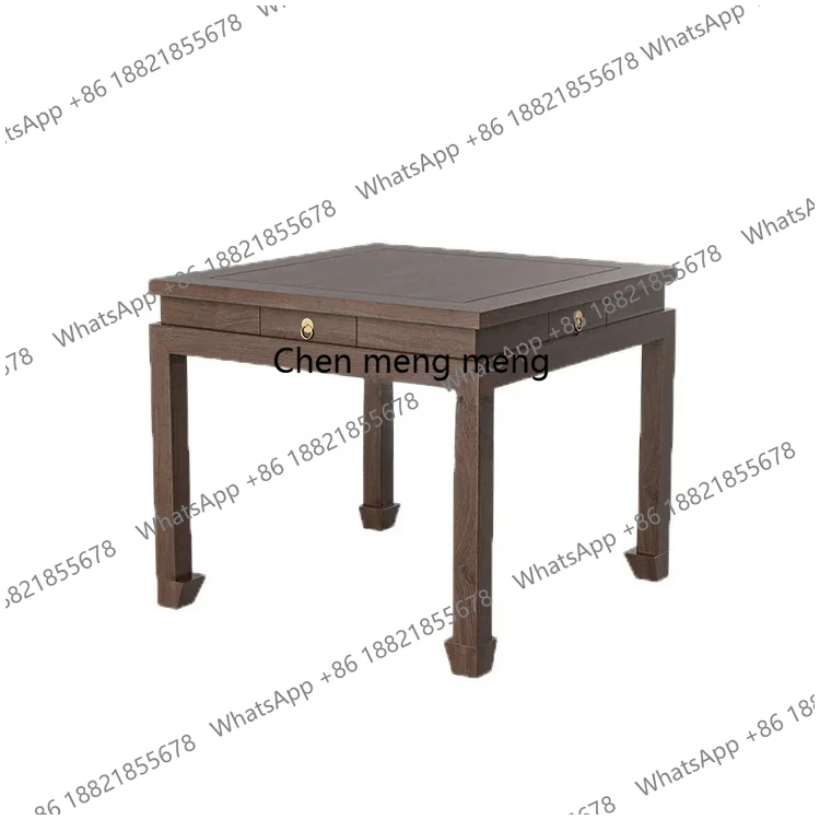 Hand rubbing mahjong table Chinese solid mahjong table