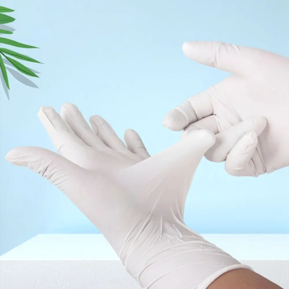 Safety Disposable Nitrile Gloves Waterproof Oil Proof Protective Hand Covers For Kitchen Lab Industrial Cleaning