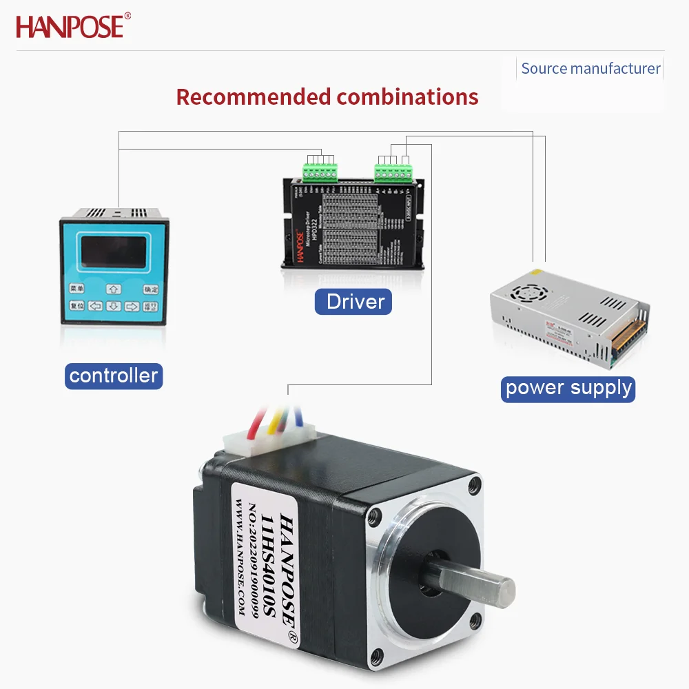 

Miniature Stepper MotorNEMA11 11HS4010 0.1N. m 0.8A 3D Printing Accessories Motor Manufacturer Direct Sales in Stock