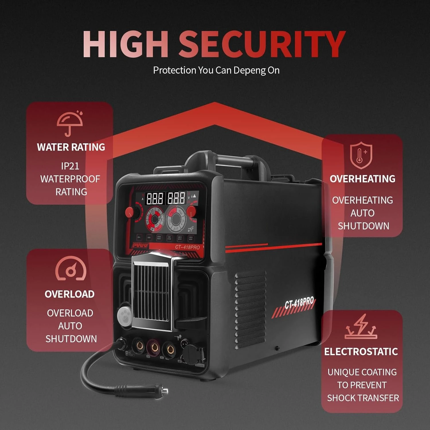 ماكينة لحام قطع البلازما كومبو غاز MIG/Gasless MIG/Lift TIG/Stick/CUT 5 في 1 ماكينة لحام ألومنيوم مع 110 فولت/220 فولت · شعبية جديدة