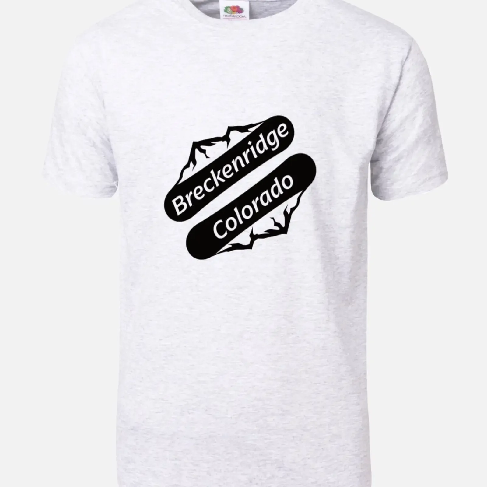Breckenridge Colorado Snowboard Mountain Range T Shirt vintage Washed Soft Slightly Versatile Unisex Casual Stretched