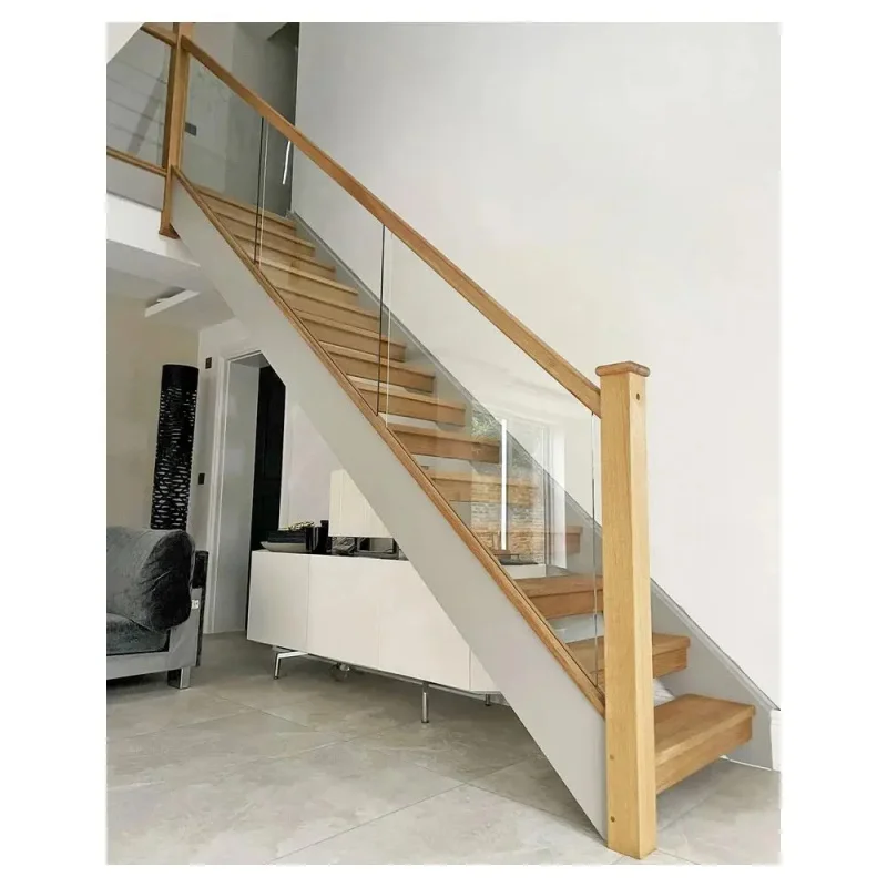 custom.Prima Modern Wooden Stairs Residential Living Room Decor Elegant and Stylish