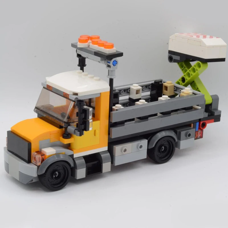

361PCS MOC Heavy Trucks Attenuator Truck Modular Model Building Blocks DIY Creative Assembly Educational Toys Gift