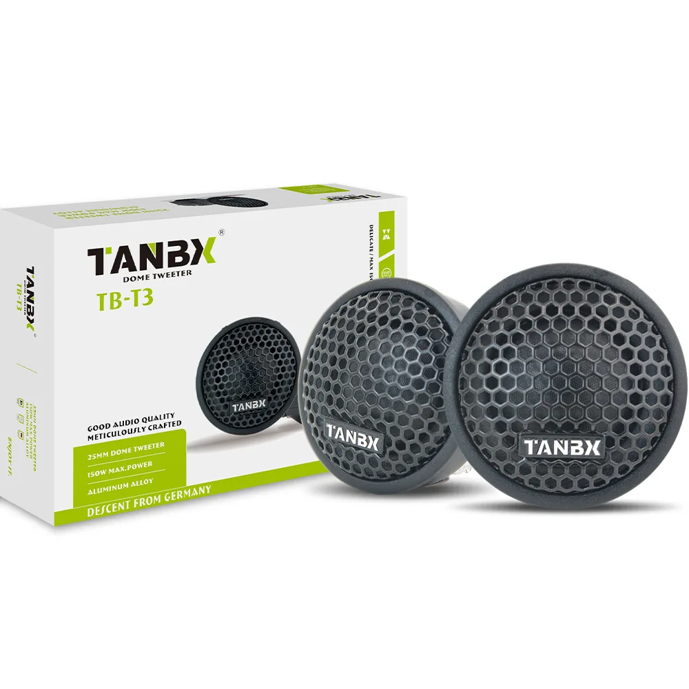 1 Paar 2 Zoll Universal Auto Hochtöner MAX 150 W High Fidelity Stereo Mini Lautsprecher Auto Modifikation TB-T3 Seide Film Auto Lautsprecher – Detail 1