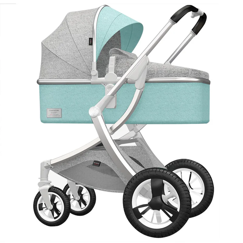 

Luxury Premium Carriage Designer Functional Baby Carriage With Large Capacity Storage Basket