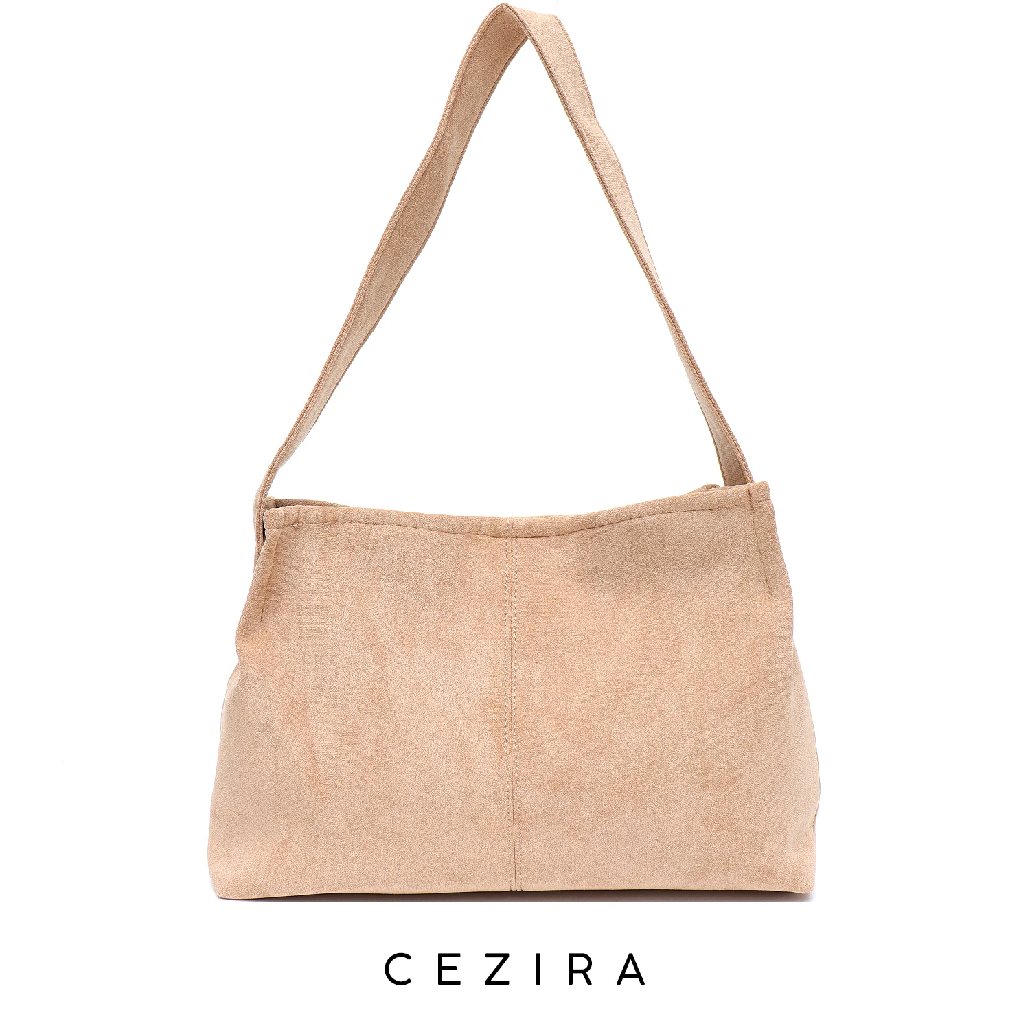 CEZIRA borse a tracolla in finta pelle scamosciata Casual semplici Design minimalista PU borsa Hobo vegana tinta unita grande borsa quotidiana