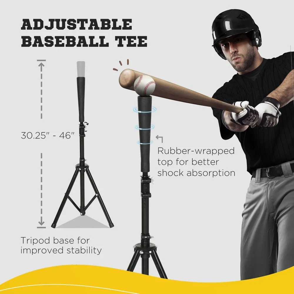 Set di rete da softball e baseball con maglietta, caddy e borsa da trasporto portatile