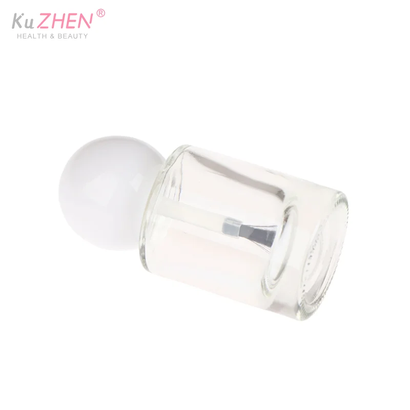 1pcs Mini 15ml Empty Nail Polish Bottles With Brush Bottles Clear Glass Nail Gel Bottles With Brush Cap Nail Oil Nail Art Tool