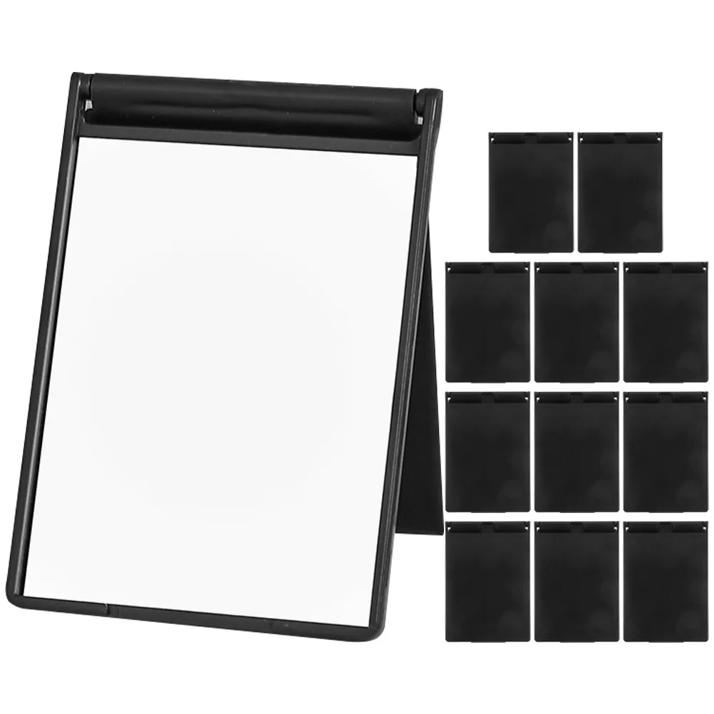 12個のコンパクトメイクアップミラー、折りたたみ式小型ミラー、高精細表面、トラベルサイズ、軽量、持ち運びが簡単、アウトドアハンドバッグ用