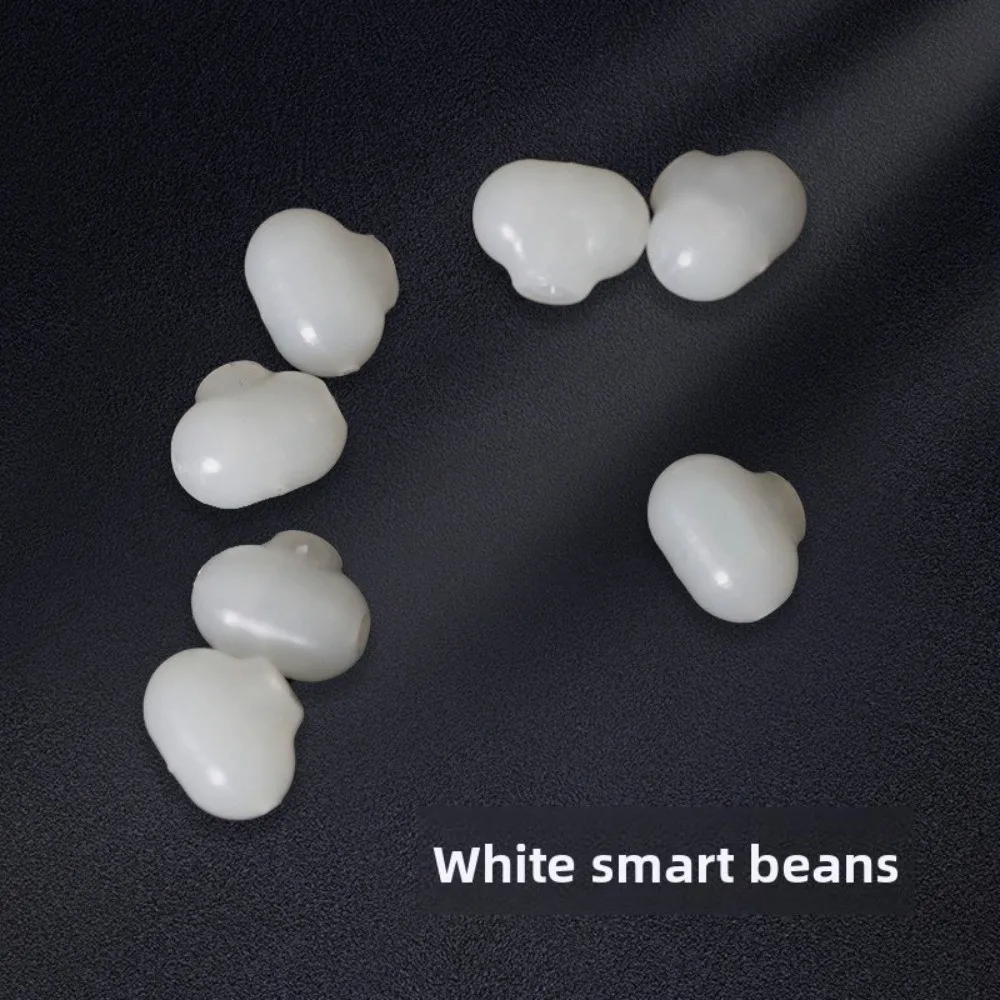 100pcs Luminous Beads Fishing Rigs White Color S/L Size Anti-tangle Rigs Saltwater Resistant Hook Rigs Fishing Setup