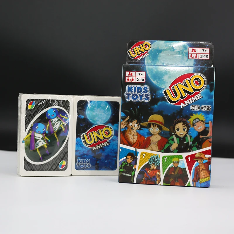 

Anime UNO Games One Piece Naruto Dragon Ball Card Game Family Funny Entertainment Board Game Poker Children Toys Gifts