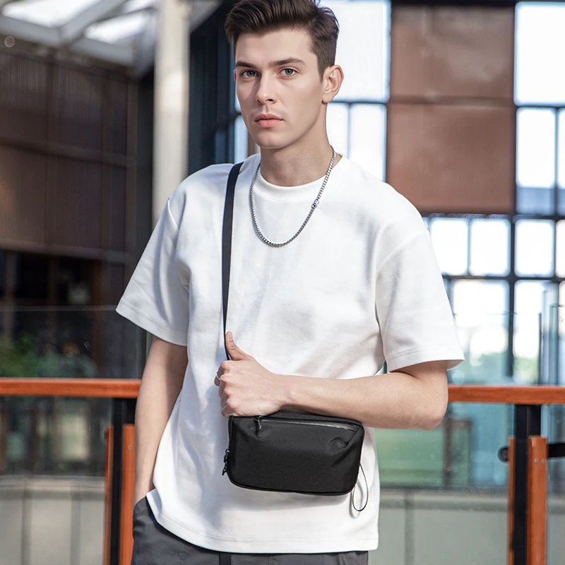 Mark ryden novos homens saco do mensageiro de alta qualidade à prova dwaterproof água bolsa ombro para homens viagem negócios crossbody saco masculino mini saco