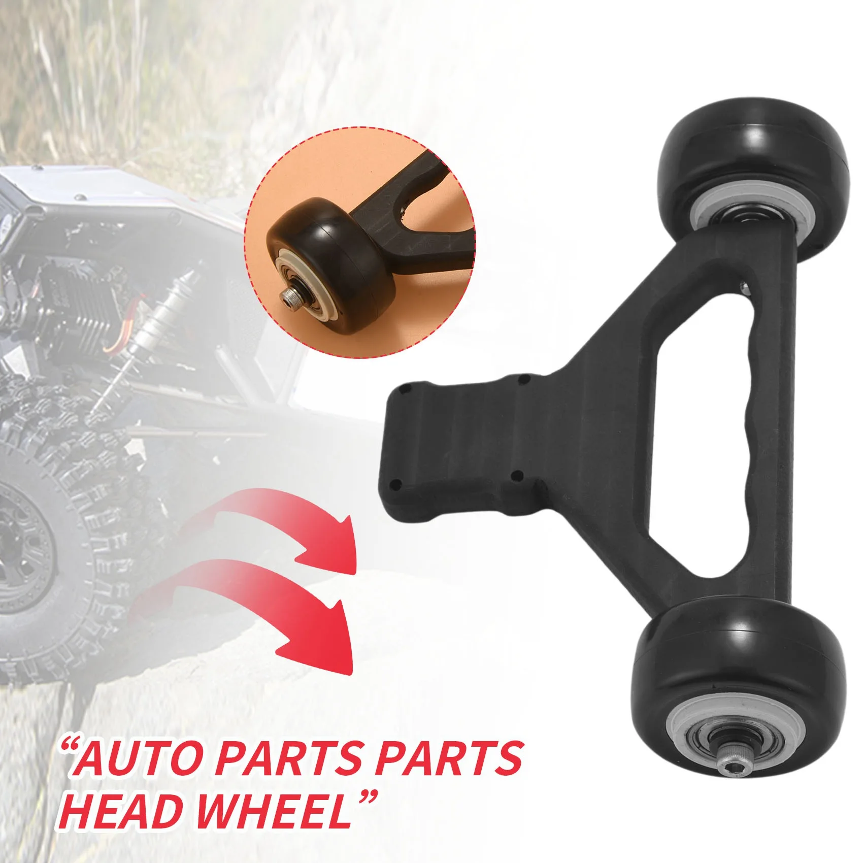 قضيب بعجلات بعجلتين لسيارة تحكم عن بعد ، arma rma KRATON 8S ، شاحنة وحش منبوذة ، قطع تحديث ، ملحقات ، أسود