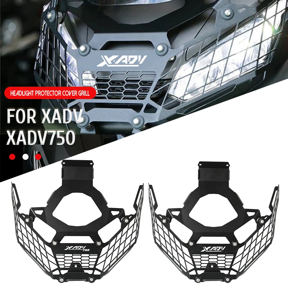 FOR HONDA X-ADV 750 2017-2020 2019 2018 XADV 750 Scooter Headlight Headlamp Grille Shield Guard Cover Protector 2023 2022 2021