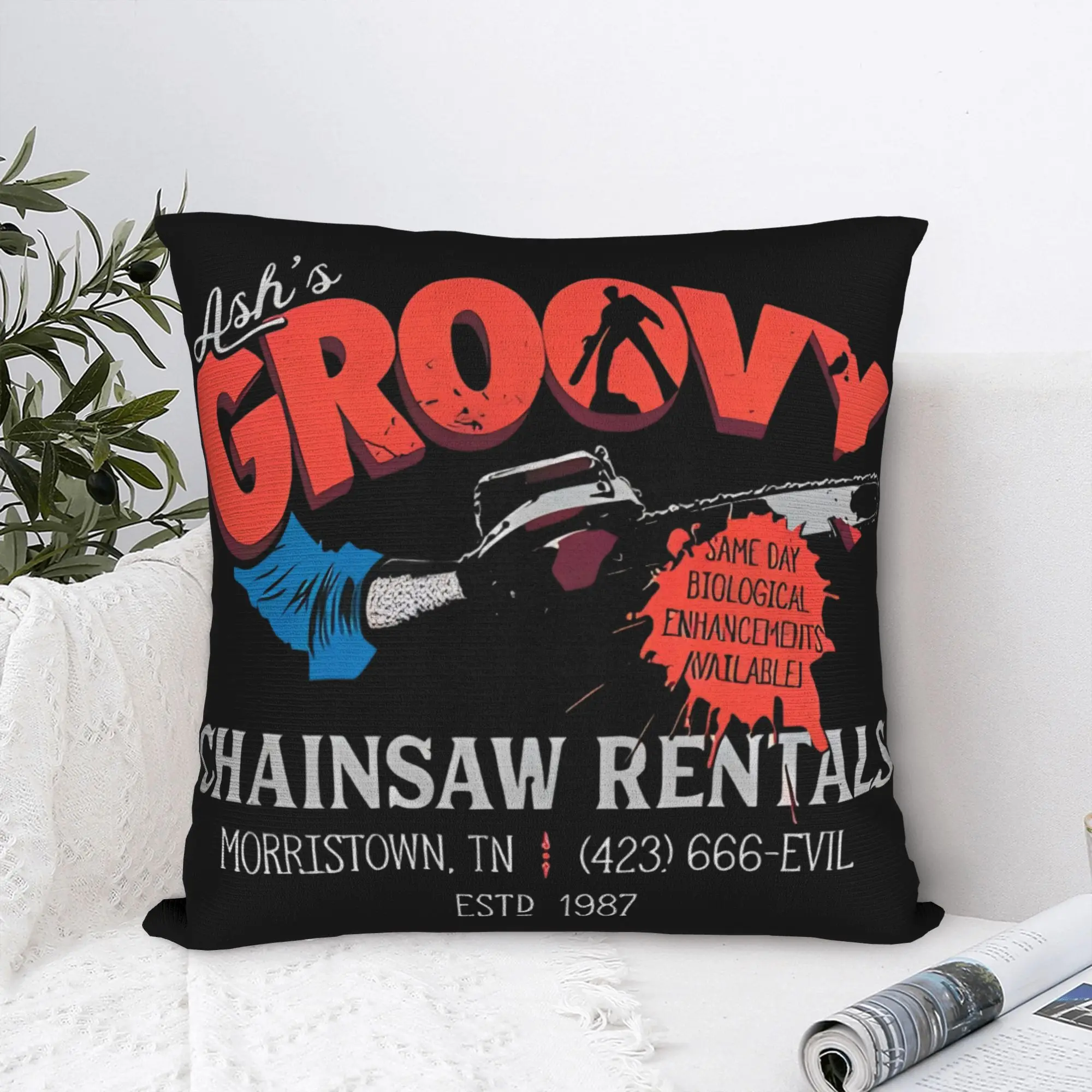 Ashes Groovy Williams Pillowcase Printed Polyester Cushion Cover Decorative Chainsaw Rentals Pillow Case Cover Home Wholesale