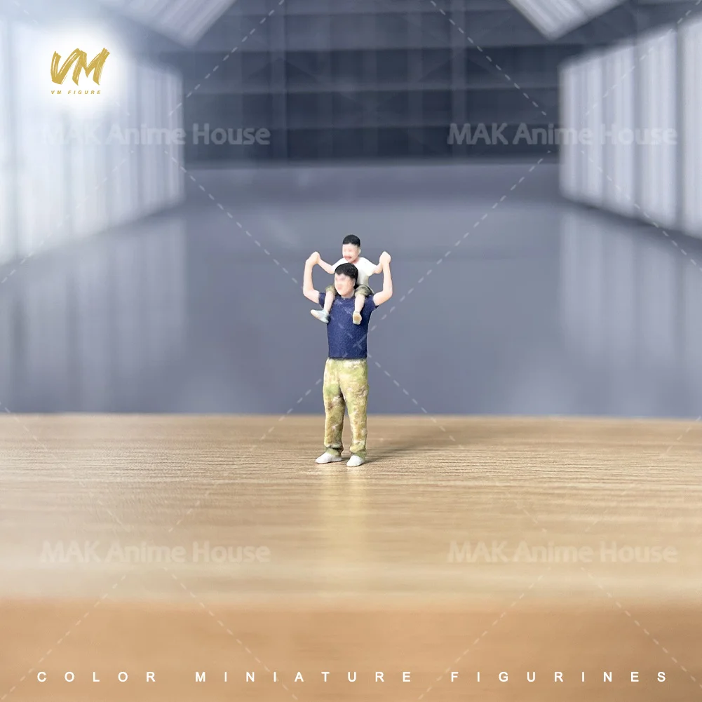 Pintado Facial 1/64, interacción entre padres e hijos, padre, hijo, juego, accesorios de impresión 3D, figuras, modelo realista, escena, juguete creativo