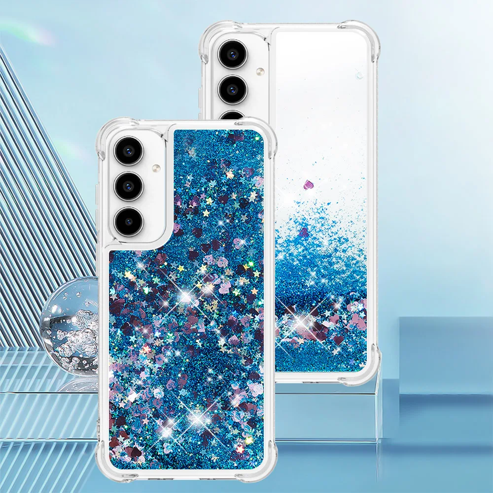 Stoßfeste Glitzer-Flüssig-Quicksand-Hülle für Samsung Galaxy A17 A37 A57 A07 A16 A26 A36 A56 A06 A05 A15 A35 A55 A05 A05S 4G 5G – Detail 6