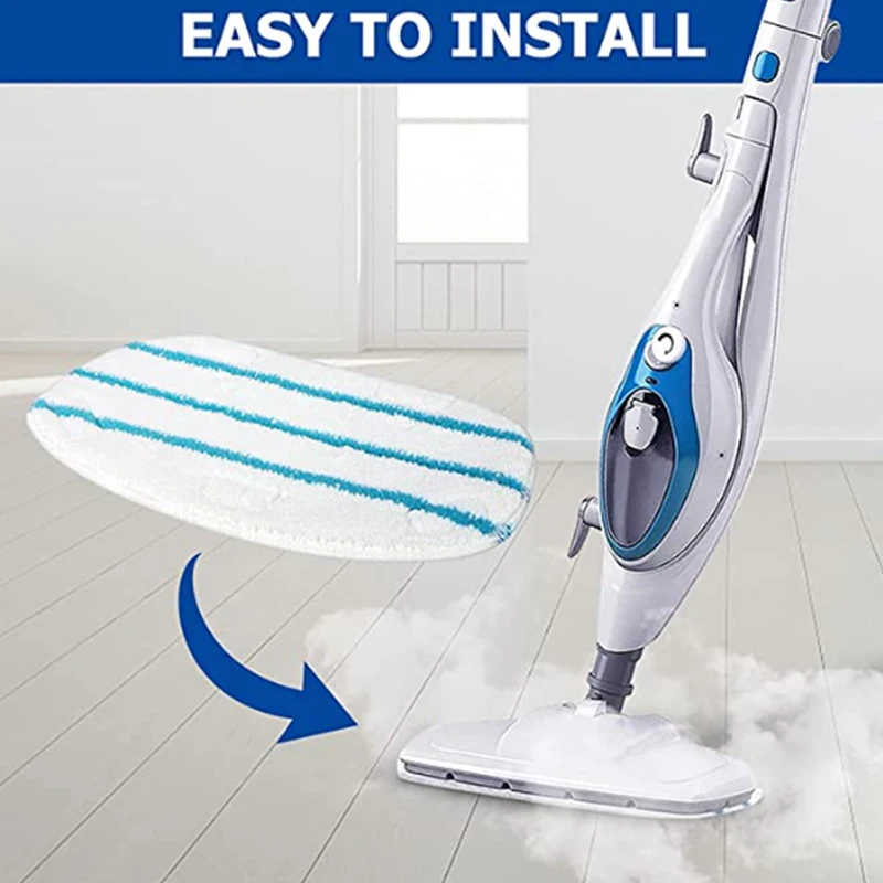 5pcs Steam Cleaner Accessories For Pursteam Thermapro 10-In-1 Steam Mop Cleaner Washable Microfiber Pads For Hardwood Floor