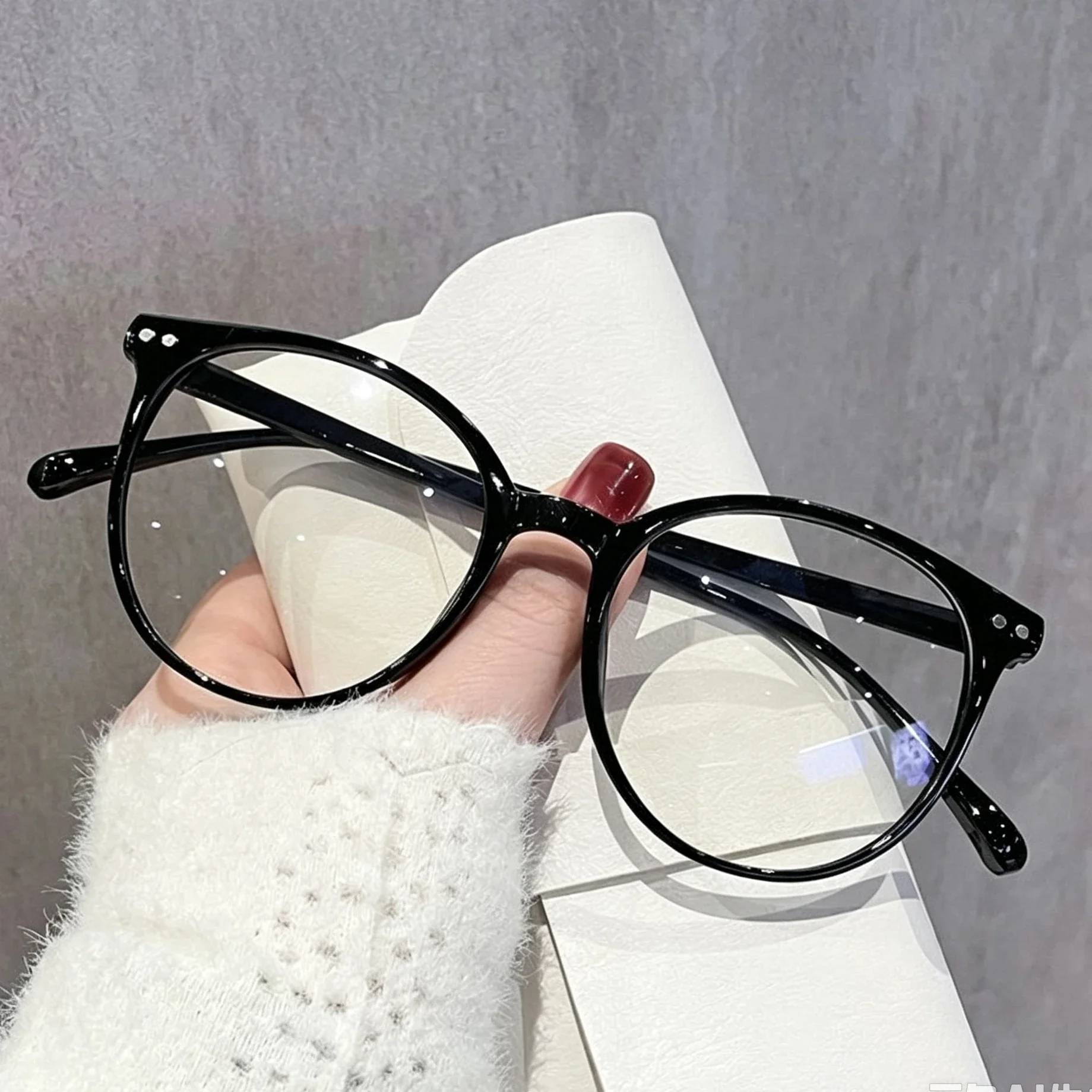 Spanish Rice Transparent Retro Rice Nail Anti Blue Light Glasses Classic and Fashionable Oval ...