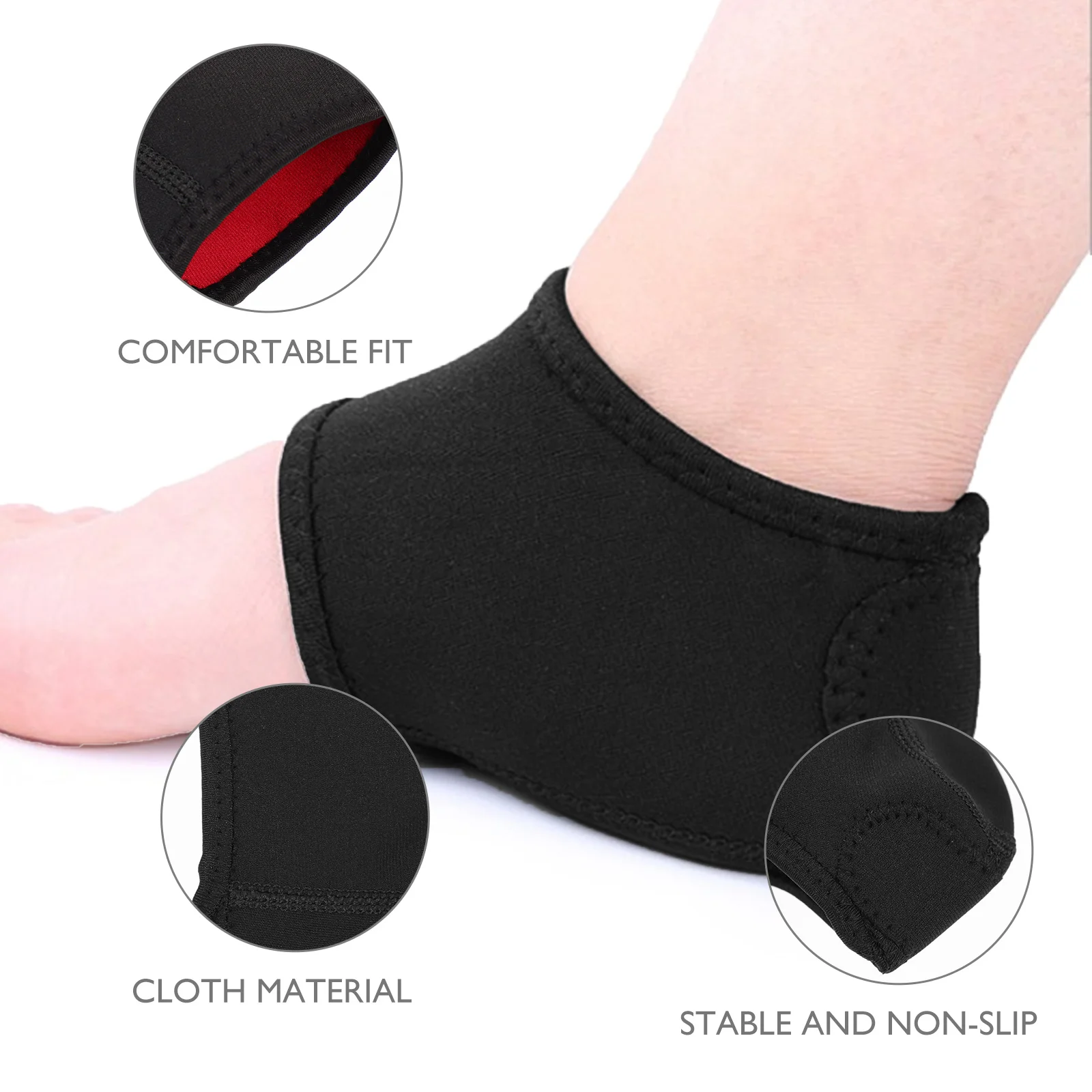 

Heel Protective Covers Durable Anti-Wearing Heel Cushions For Pain Relief Non-Slip Foot Care Support Outdoor Use