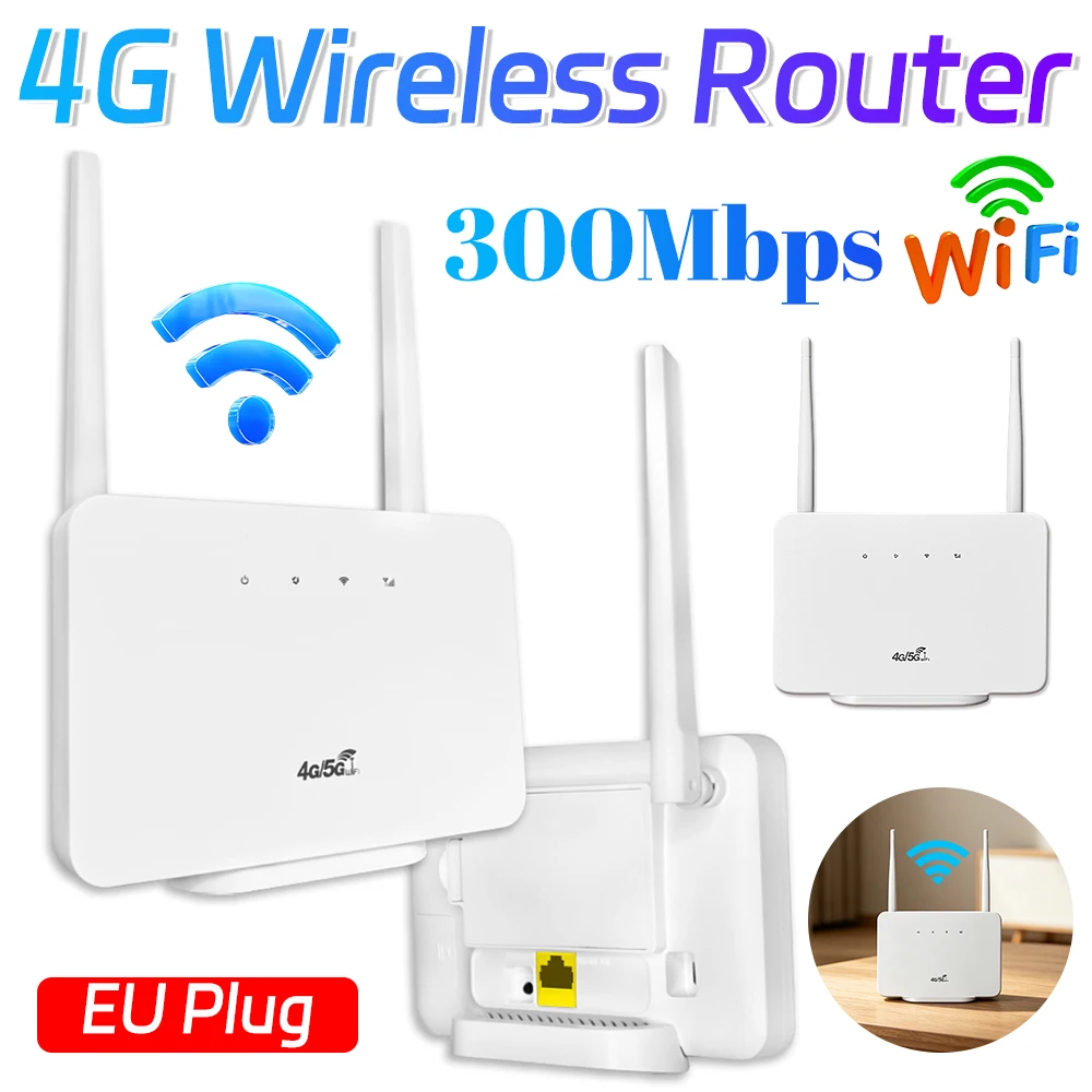 4G Wireless Router 300Mbps 4G Router Wireless Modem External