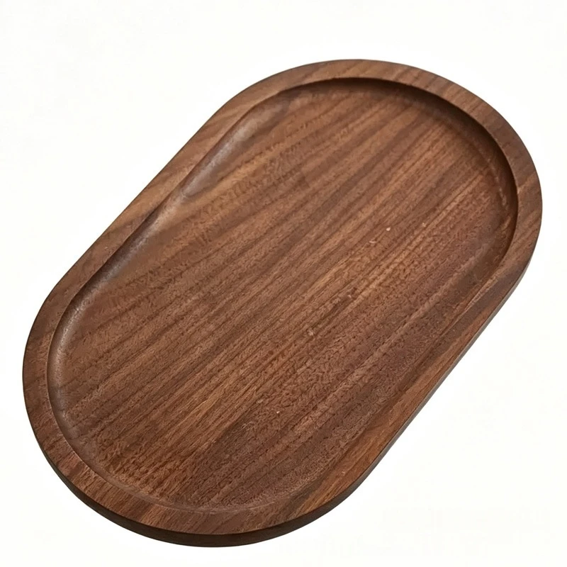 Acacia Tray Set 5pcs Oval Wood Kitchen Dining Camping Wedding Christmas Thanksgiving Halloween Preferred Gift Serving Platter