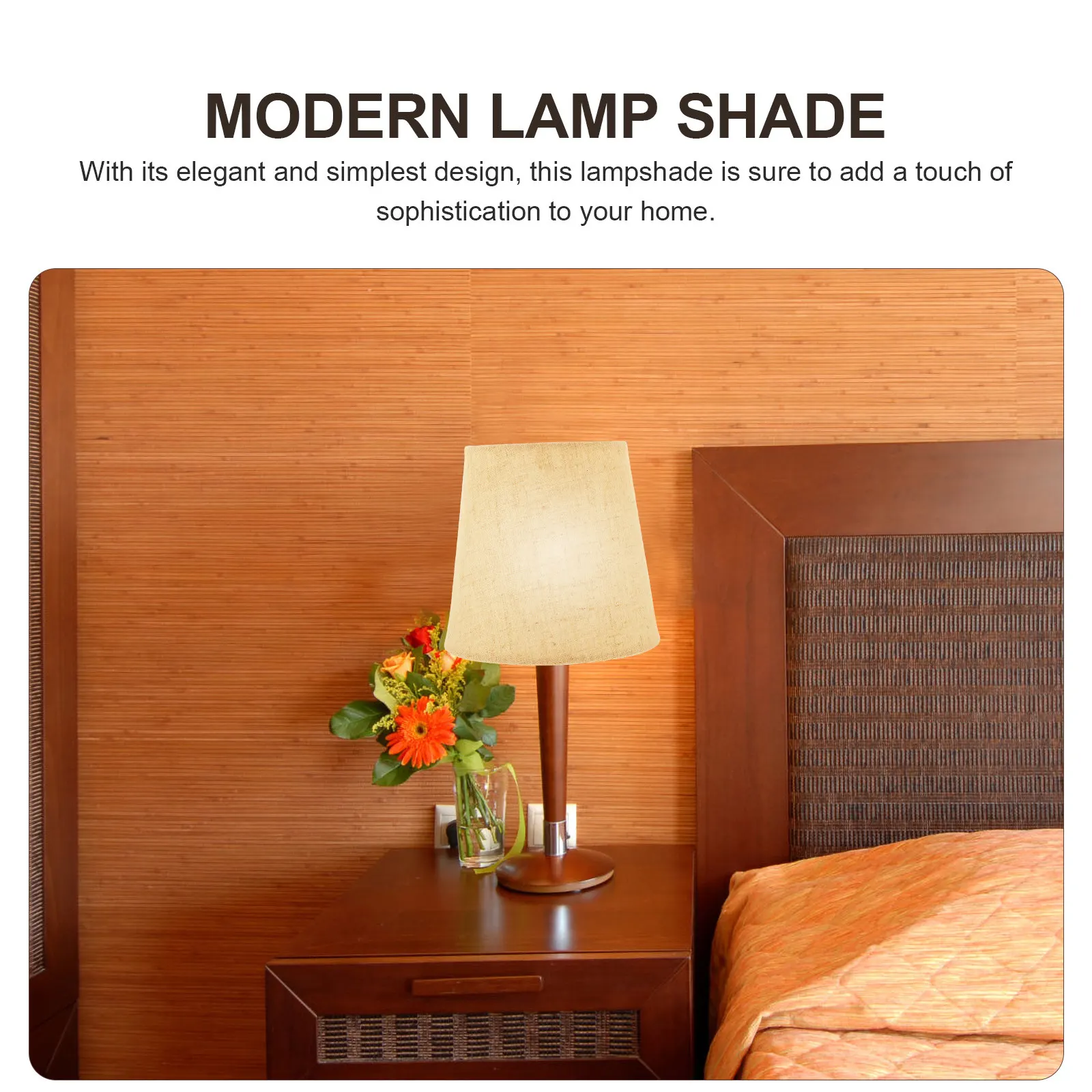 

1 шт. тканевый абажур для настольной лампы, легко устанавливаемый, сменный, для прикроватной и напольной лампы, декоративный, аксессуар для домашнего освещения