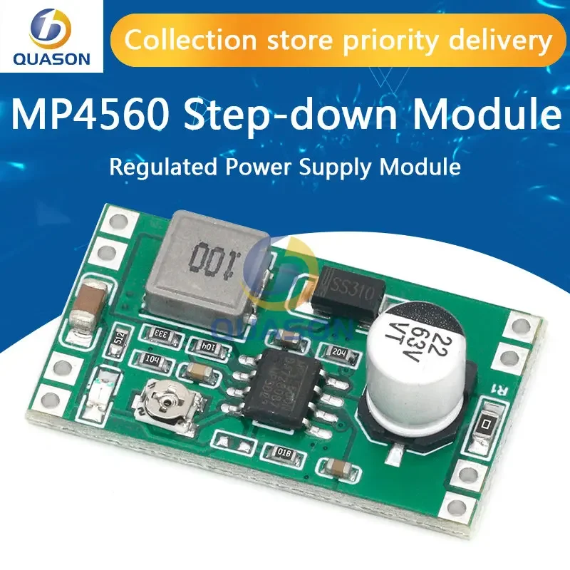 1~10PCS 2A DC-DC MP4560 Step-down Stabilized Voltage Supply Module Output 8～55V to 12V 9V 5V 3V