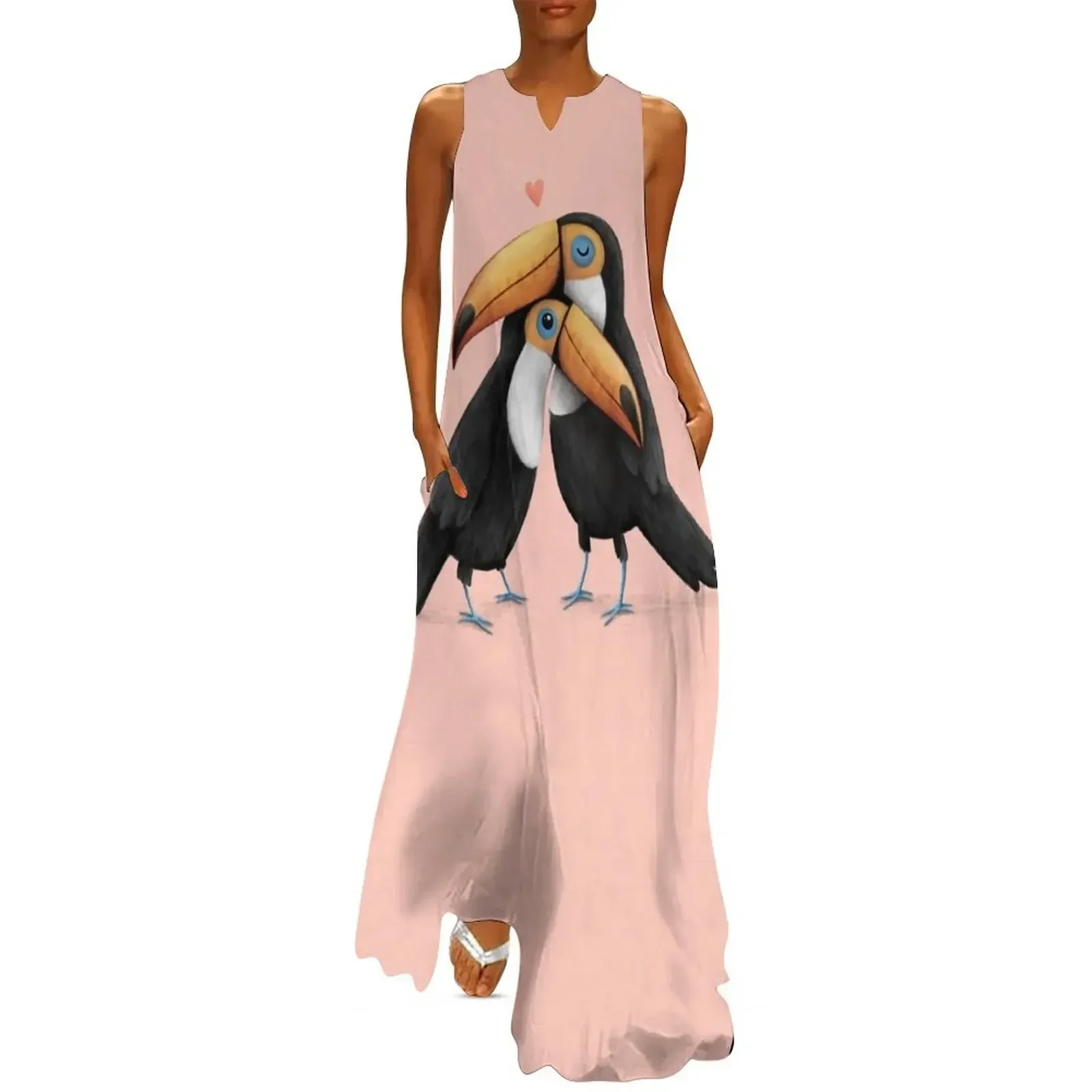 

Toucan Love Long Dress women long dresses Women long dress luxury evening dress woman for wedding Women's