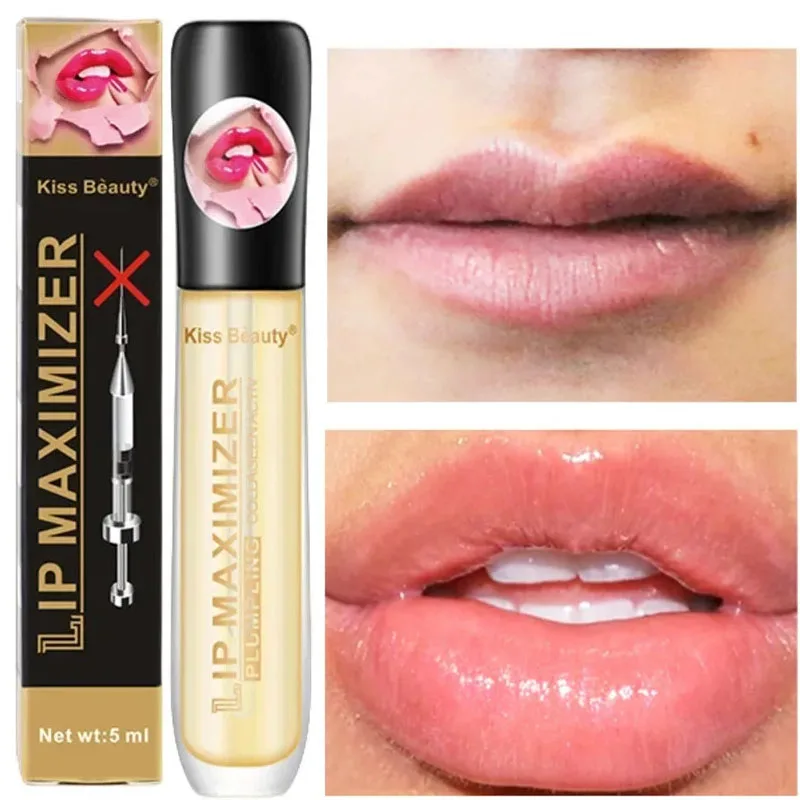 

Instant Volumising Lip Plumper Serum Sexy Lip Oil Gloss Increase Lip Elasticity Reduce Fine Lines Brighten Moisturizing Lip Care