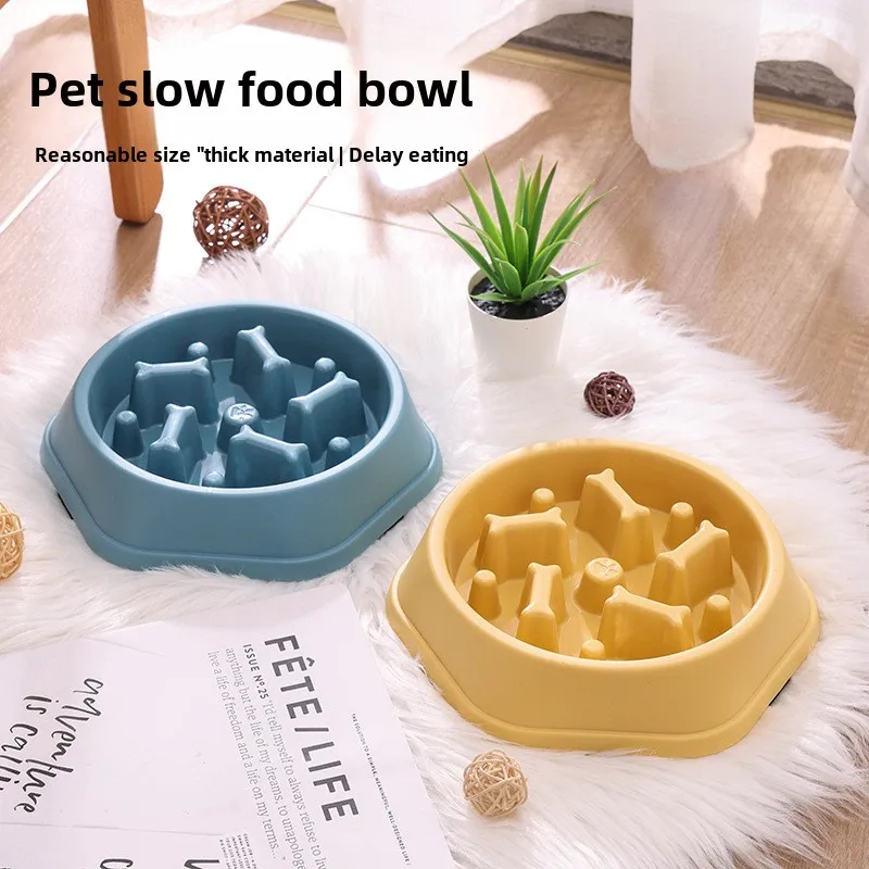 

Dog Slow Feeder Bowl Anti-choking Food Bowl for Dogs Slow Eating Dog Feeders Healthy Diet Pet Bowl Feeding Supplies