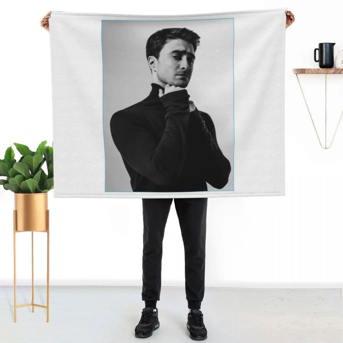Young Daniel Radcliffe Throw Blanket Retros Warm Winter beds halloween Soft Furry Blankets