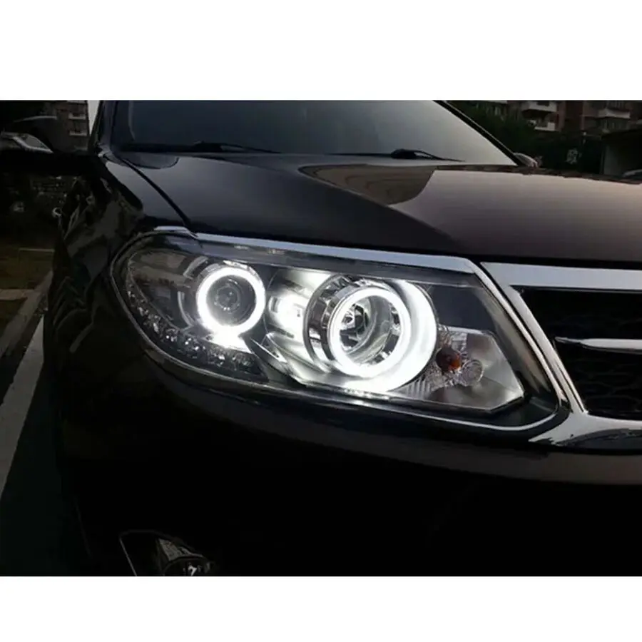 2x H8 Xenon White LED Angel Eyes Halo Ring Light Bulbs For BMW 3 Series E90 E91