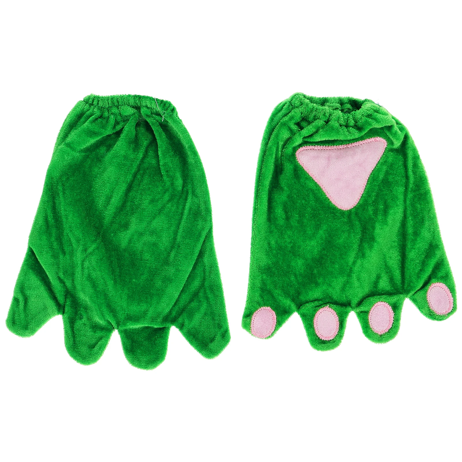 

Claw Gloves Green Fingerless Dinosaur Animal Paw for Frog Costume Party Performance Kids Halloween OutfitToddler