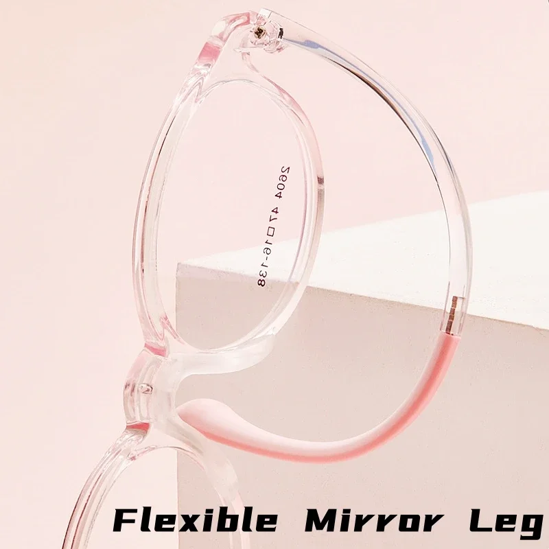 نظارات OLLYMURS خفيفة للغاية ومرنة TR90 للأطفال نظارات ريترو مستديرة وصفة طبية للأطفال إطار نظارات للأولاد والبنات