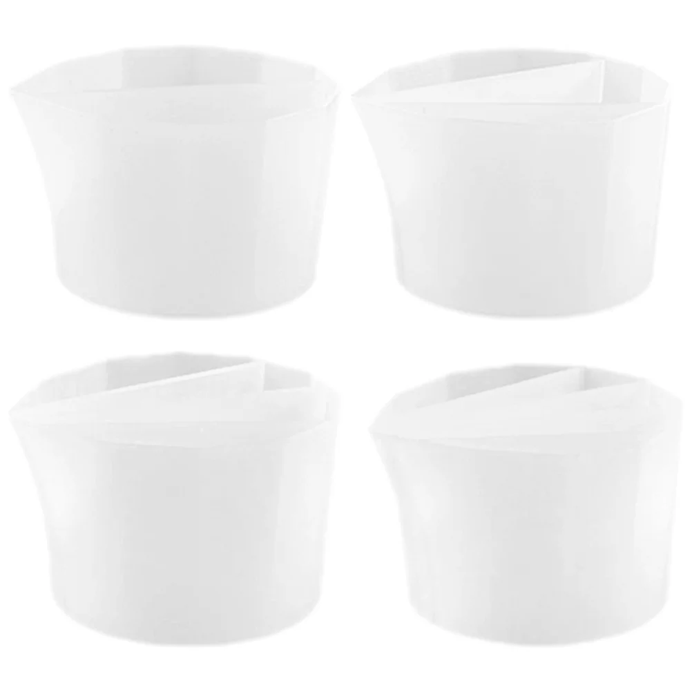 

4pcs Silicone Mixing Cups For Epoxy Resin Crafts Durable Color Pigment Cups Diy Art Supplies Glue Dispensing Tool Split Cup Fine