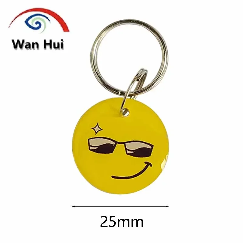 10Pcs EM4305 T5577 Epoxy Card RFID Key Fob Keychain Contactless ID Token 125KHz Tag Blank Copy Cloning Rewritable Waterproof