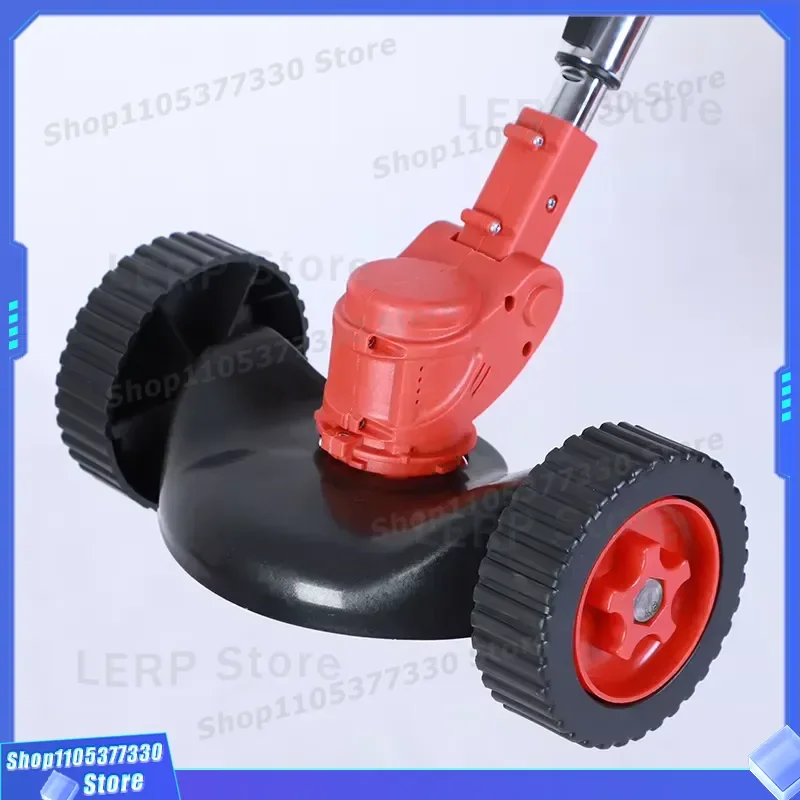 24V Cordless Lithium Electric Lawn Mower Rechargeable Portable Wheeled Garden Trimming Tool Set for Grass Cutting Maintenance