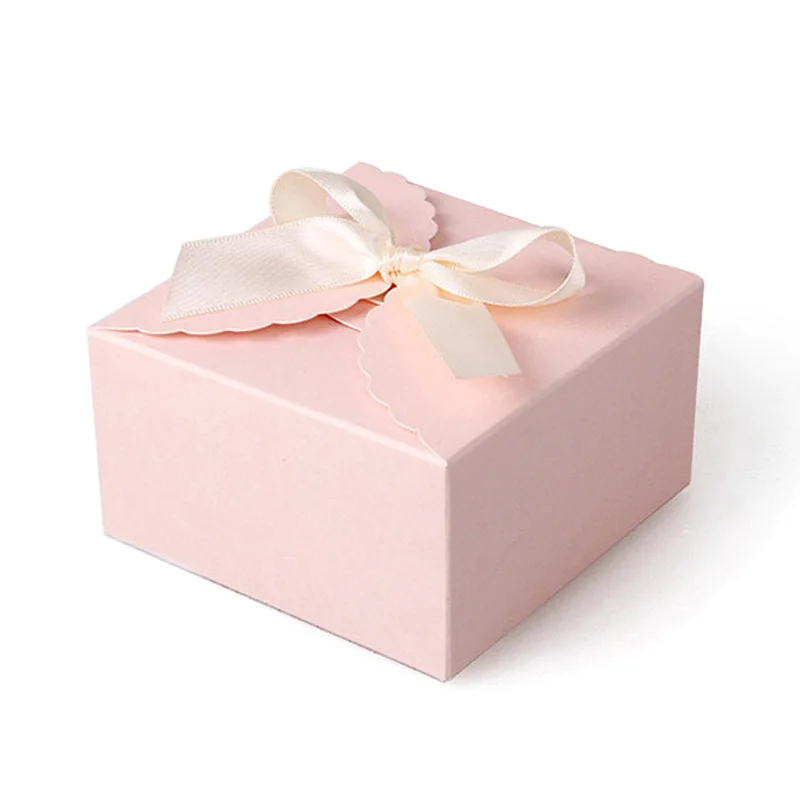 10/20Pcs Welle Solide Kraft Papier Candy Box Hochzeit Gunsten Geschenk Box DIY Klapp Verpackung Tasche Baby Dusche geburtstag Party Dekoration – Detail 8
