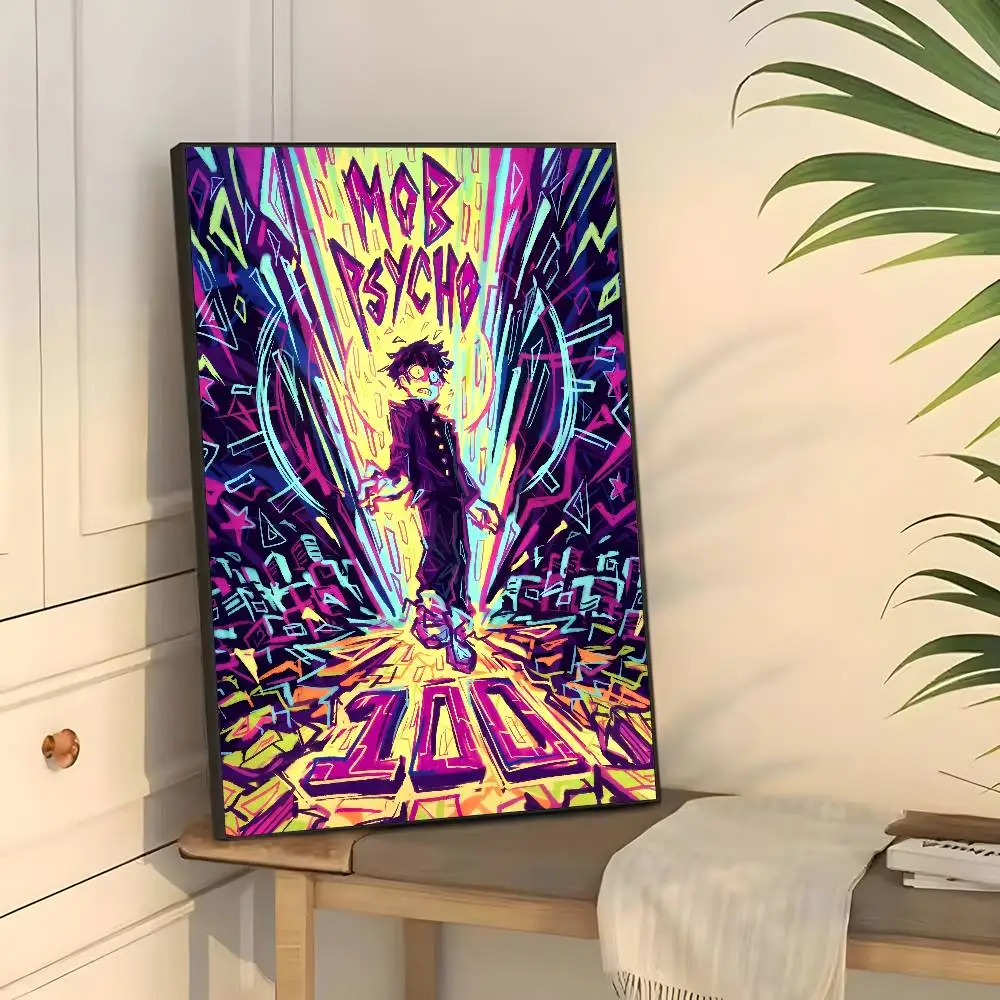 ملصق أنيمي M-Mob Psycho 100 جدار لاصق مقاوم للماء لغرفة المعيشة المنزلية وغرفة النوم والديكور الجمالي