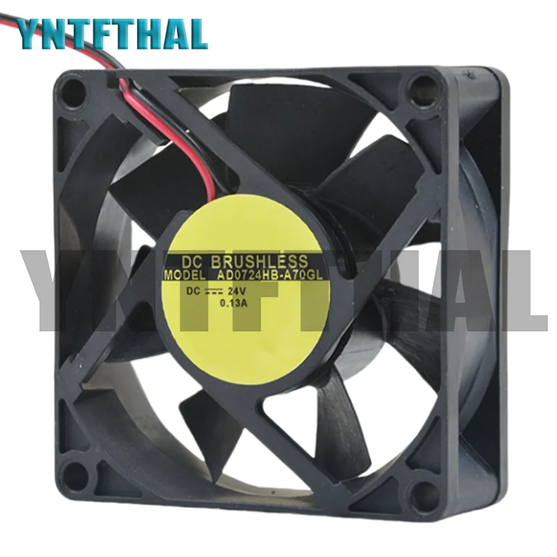 Ventilador do inversor, AD0724HB-A70GL, 7025, 24V, 0.13A, 7cm, Novo