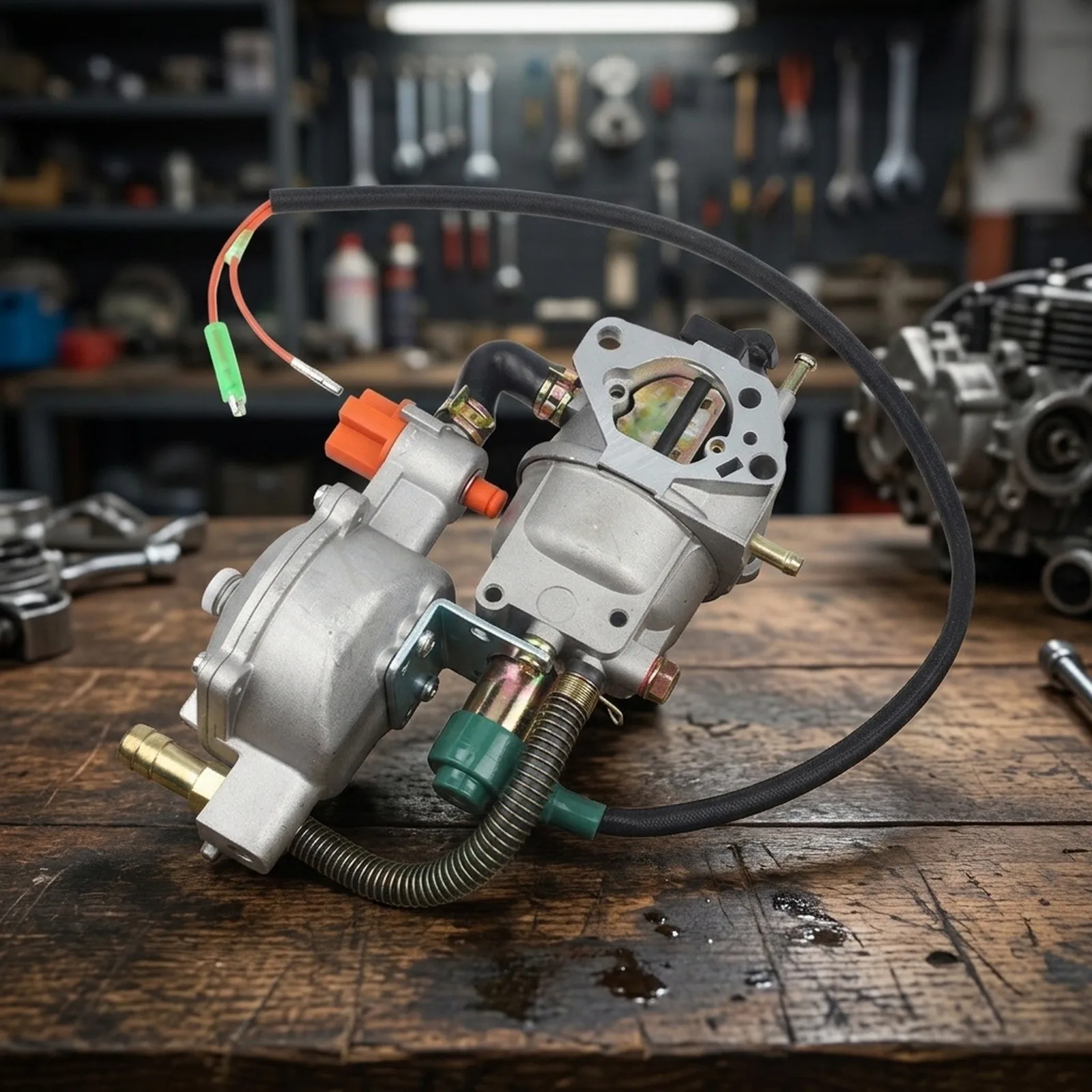 Engine Maintenance Silver Dual Fuel Carburetor Carburetor For 188F 4-Stroke Engine Support Optimized Performance For GX390
