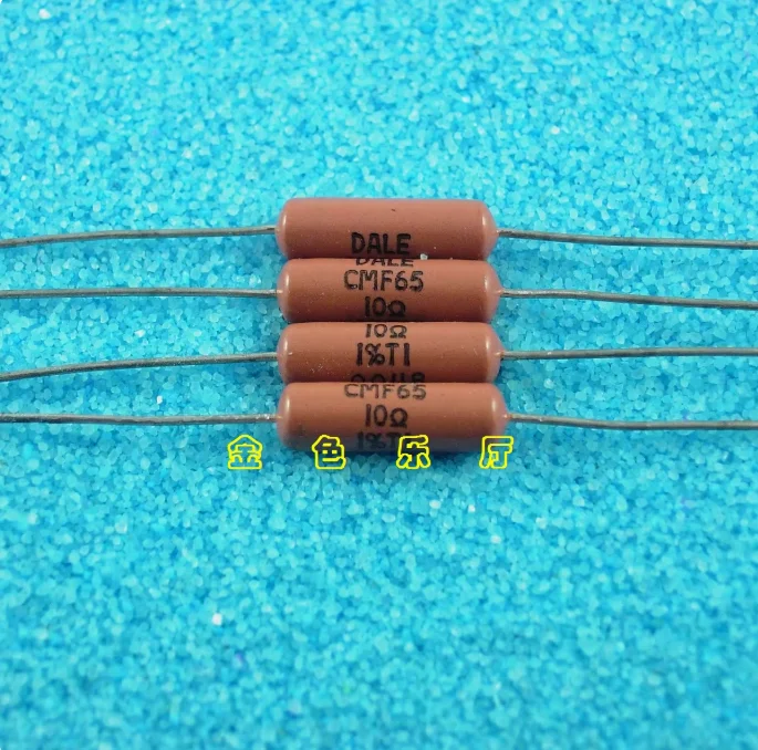 

20pcs/lot Original American DALE CMF65 10 Ω 2W 10R brown shell metal film resistor 16x5mm free shipping